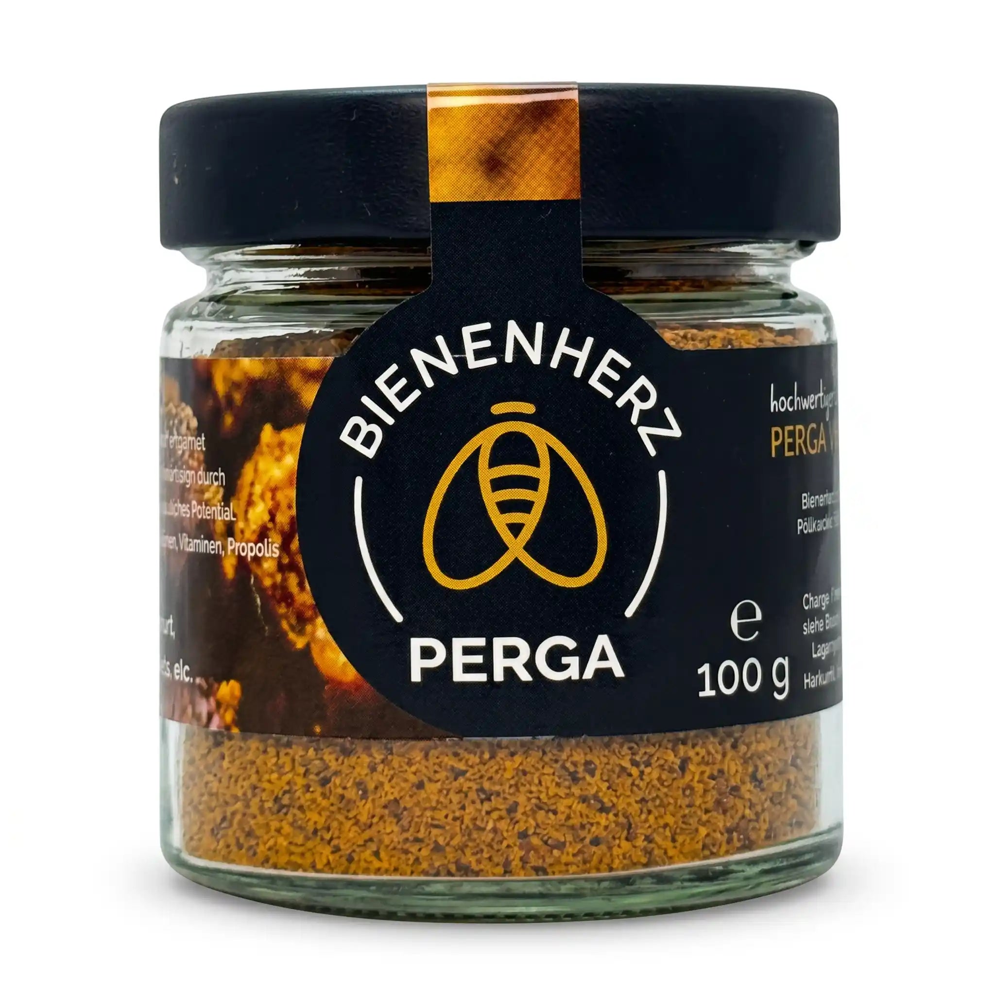 Bienenbrot Perga von Bienenherz im praktischen 100g Glas
