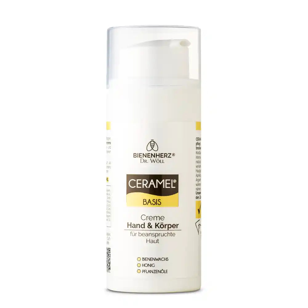 Ceramel Basis Creme für beanspruchte Haut von Bienenherz und Imker Dr. Wöll