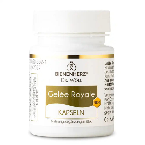 Gelée Royale Kapseln – 60 Stk. | reines Gelée-Royale-Pulver