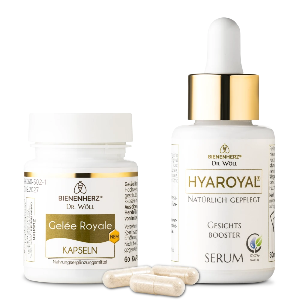 Set: Anti-Age Gelee Royal Kombi HYAROYAL® SERUM + GELEE ROYALE Kapseln