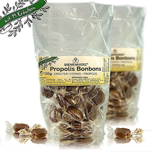 Propolis Kräuter Bonbons mit Honig | von Bienenherz® | 100g