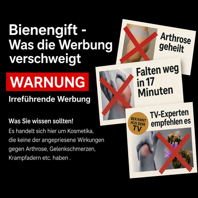 Bienengift Creme oder Salbe / schmerzfrei & faltenfrei über Nacht ? - Dr. Wöll