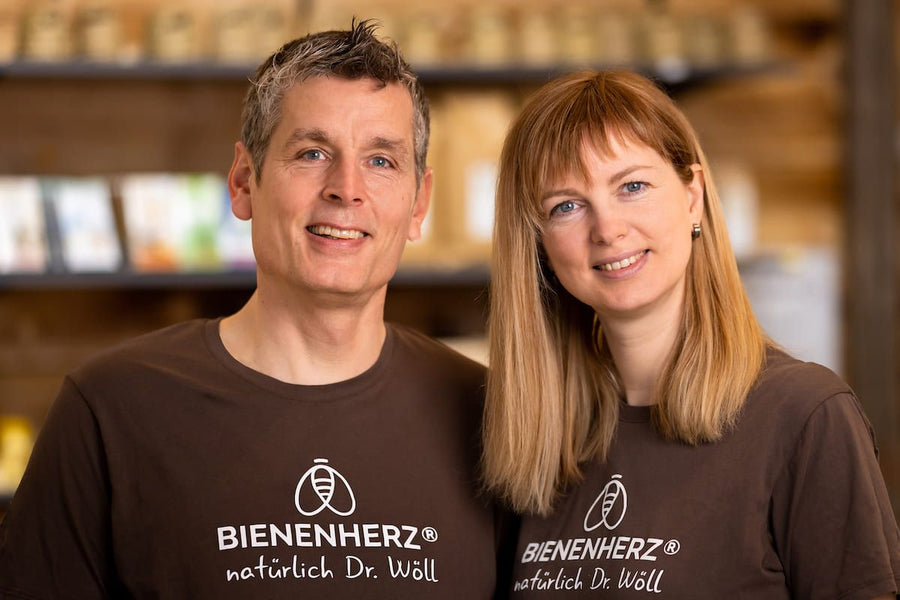Gründer Florian und Katy Wöll von Bienenherz