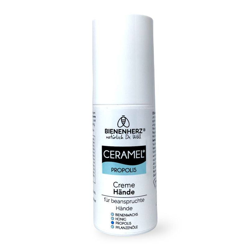 Ceramel Propolis die Handcreme für trockene Hände mit Pflanzenölen, Bienenwachs und Honig von Bienenherz