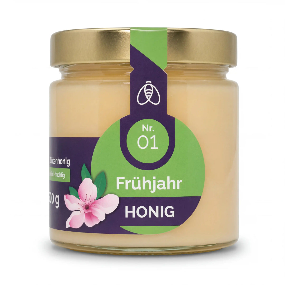 Frühlingsblütenhonig vom Imker aus Thüringen, Bienenherz regionaler Honig aus dem Frühling