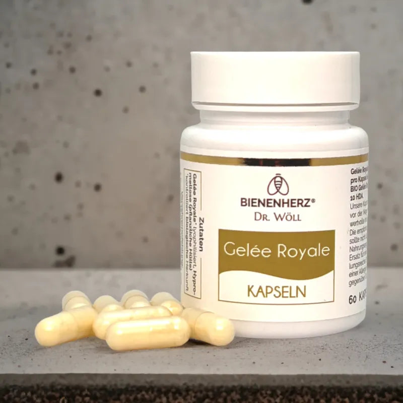 Bienenherz natürliche Kosmetik – Gelee Royale Kapseln für den täglichen Verzehr 
