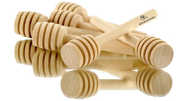 Holz-Honiglöffel von Bienenherz direkt beim Imker kaufen und den Honig genießen