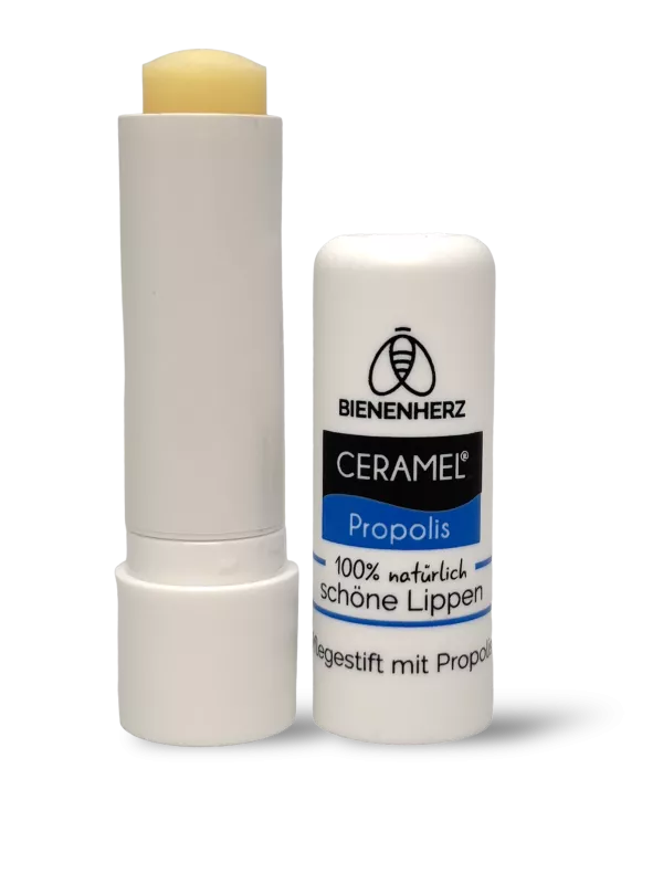 Der natürliche Pflegestift für die Lippen mit Propolis, Bienenwachs und ohne Farbstoffe oder Aromastoffe von Bienenherz