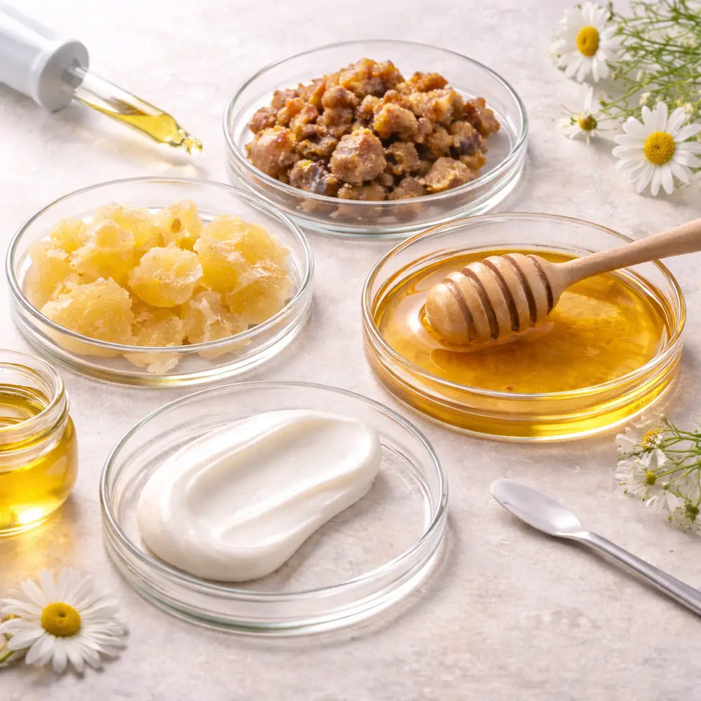 Pflegebestandteile der CERAMEL® Propolis Intensivpflege