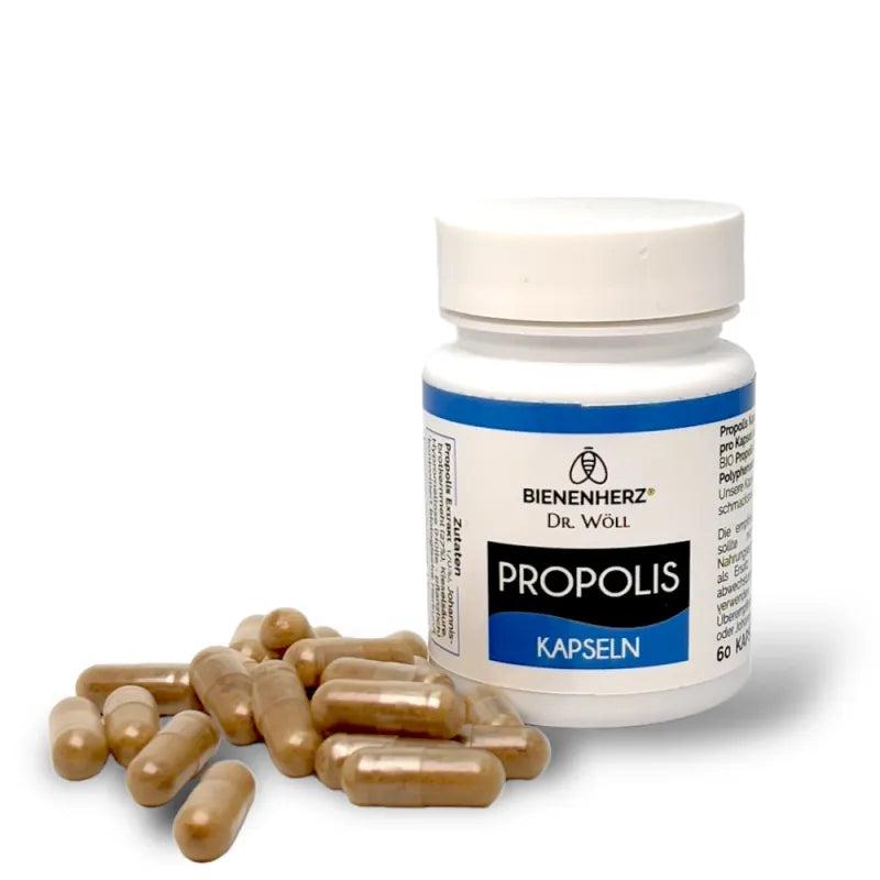 Hochwertige Propolis Tabletten und Kapseln von Bienenherz für optimale Nahrungsergänzung ohne Zusatzstoffe