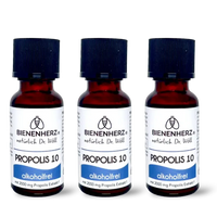 Propolis Lösung 10% - 3 x 20ml | alkoholfrei | von Imker Dr. Wöll