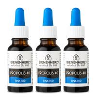 Propolis Tinktur 40% - 3 x 20ml | mit Pipette zur gezielten Anwendung