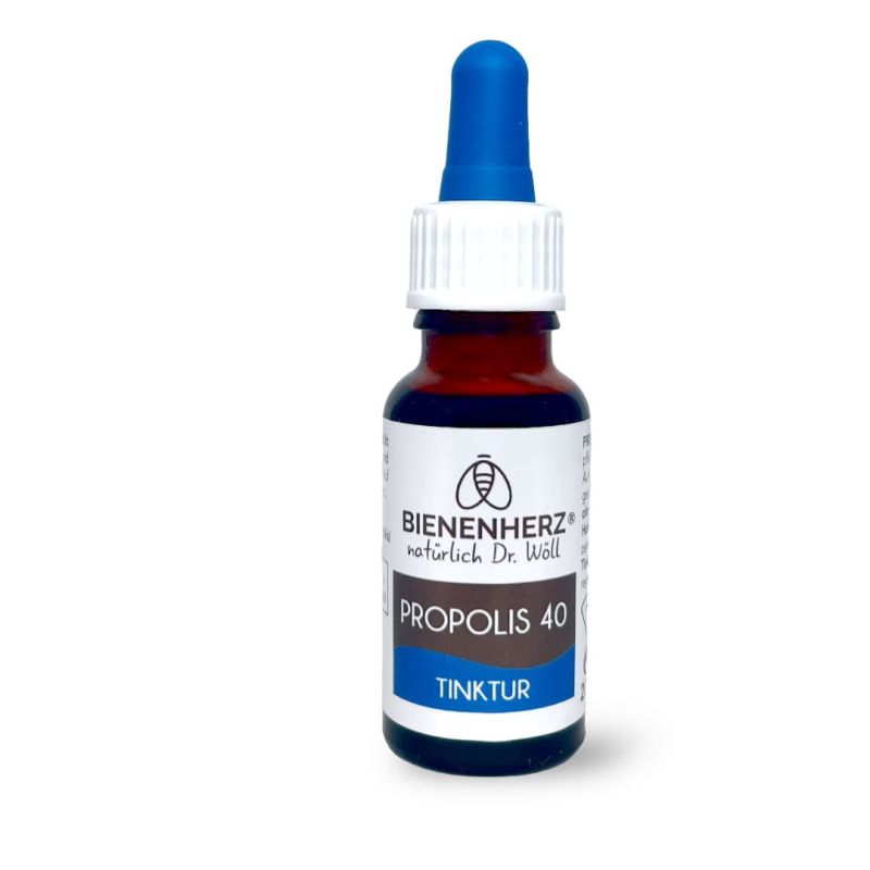 Propolis Tinktur 40 in unserer Pipettenflasche für einfache und gezielte Anwendung - von Bienenherz, Imkern aus Thüringen