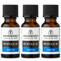 Propolis Tinktur 40% - 3 x 20ml | naturbezogene Hautpflege von Bienenherz