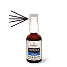 Propolis Rachenspray mit Alkohol, Eukalyptus und Spitzwegerich für eine natürliche Schleimhaut und Reduzierung von Entzündungen - Bienenherz