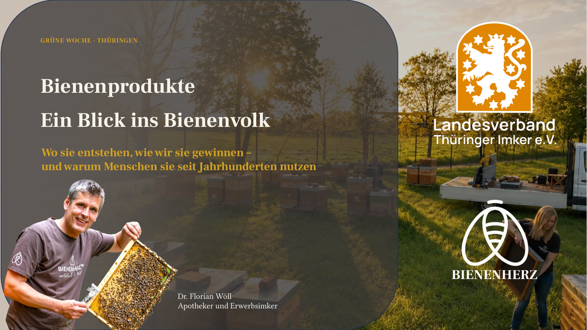 Rückblick auf den Vortrag Bienenprodukte – Ein Blick ins Bienenvolk bei der Grünen Woche Thüringen