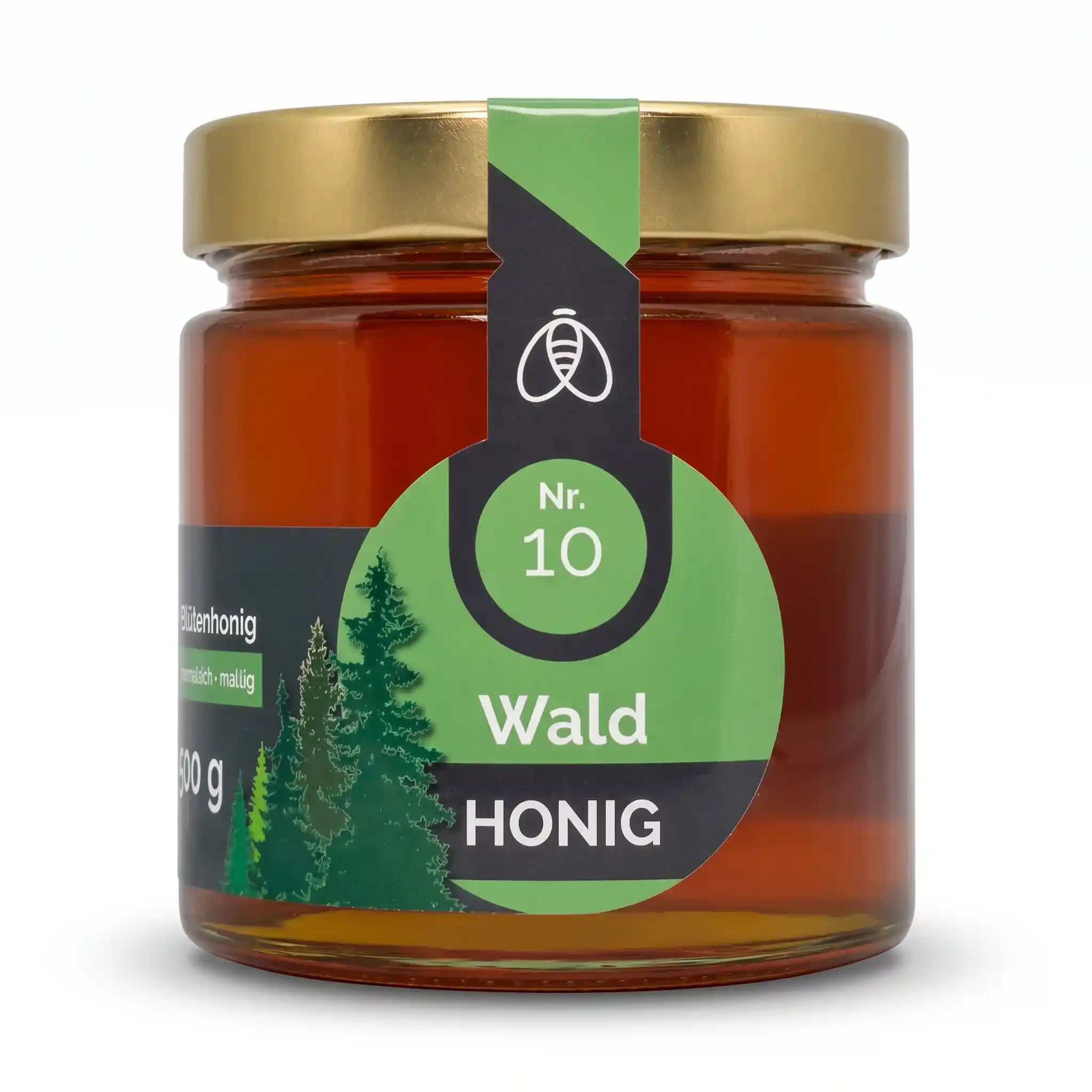 Waldhonig No 10 - direkt vom Imker | 250g | flüssig | hochwertiger Bienenhonig aus Thüringen | Qualität aus Deutschland